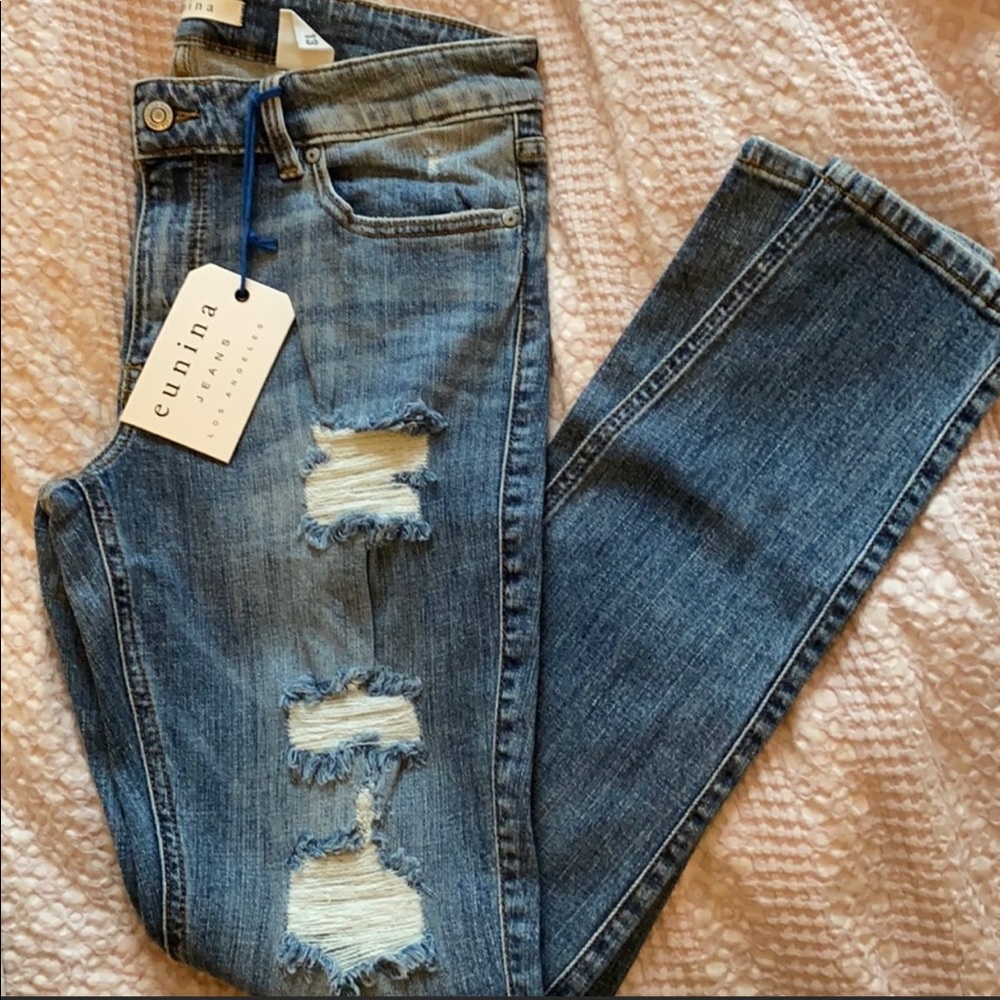 EUNINA | MAXWELL Distressed Skinny Jeans